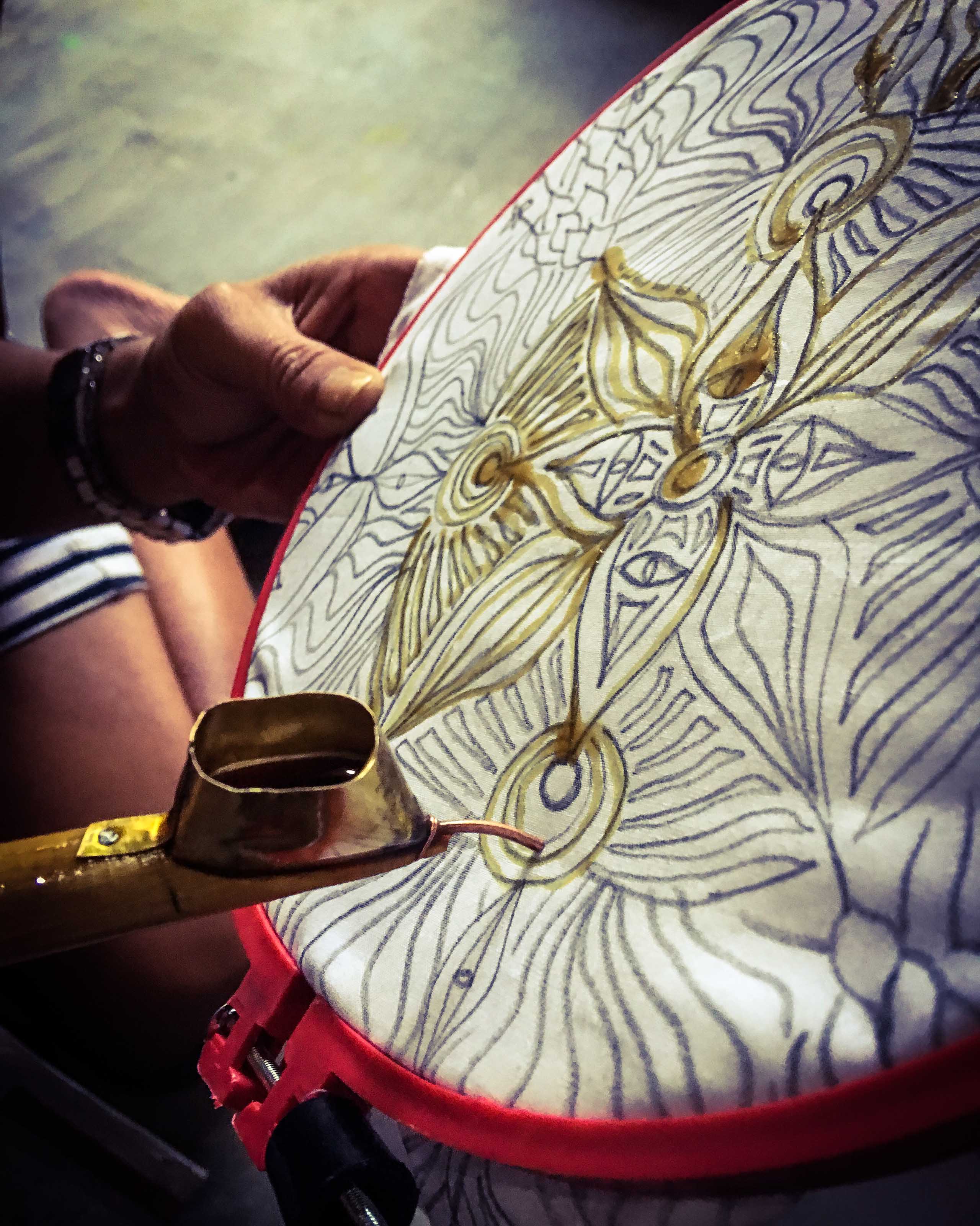 Un atelier de batik dans la vieille ville