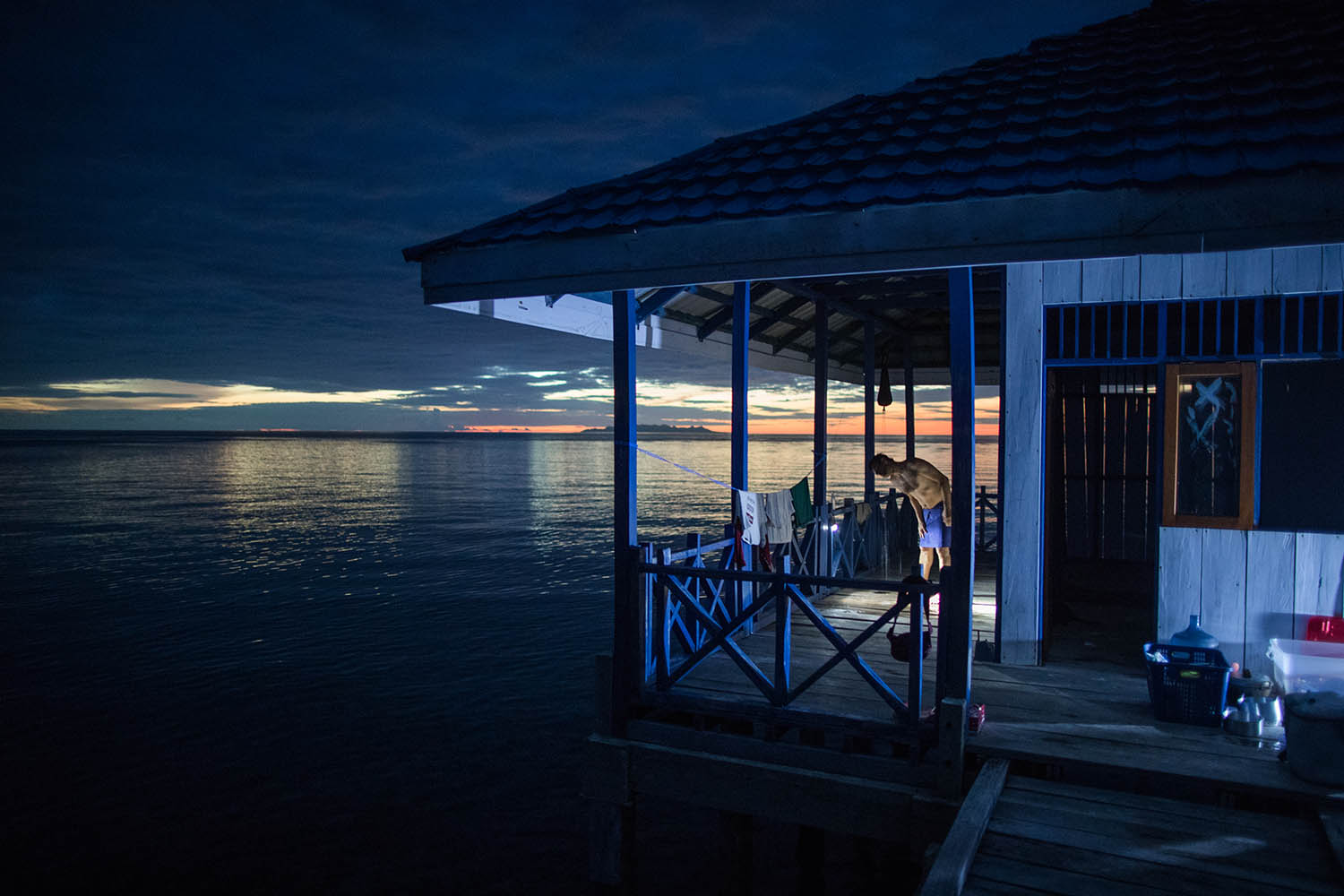 Maison sur l'eau aux togean